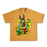 Peanut Butter St. Patrick's Donkey with balloon Urban Heavy Tee - HowdyJamesFarm