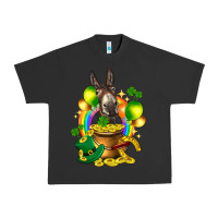Pigment Black St. Patrick's Donkey with balloon Urban Heavy Tee - HowdyJamesFarm
