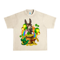 Sandshell St. Patrick's Donkey with balloon Urban Heavy Tee - HowdyJamesFarm