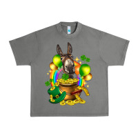 Tornado St. Patrick's Donkey with balloon Urban Heavy Tee - HowdyJamesFarm