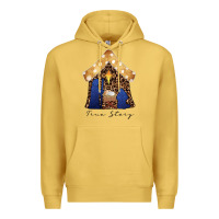 Antique Gold True Story Black Premium Hoodie - CowhideDigitalArt