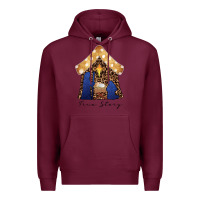 Burgundy True Story Black Premium Hoodie - CowhideDigitalArt