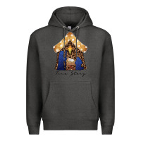 Charcoal Heather True Story Black Premium Hoodie - CowhideDigitalArt