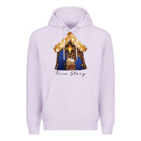 Lilac True Story Black Premium Hoodie - CowhideDigitalArt