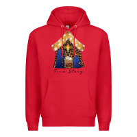 Red True Story Black Premium Hoodie - CowhideDigitalArt