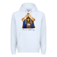 White True Story Black Premium Hoodie - CowhideDigitalArt