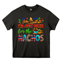 Asphalt I'm just here for the nachos Heavy Core Tee - RanaPortraitStore