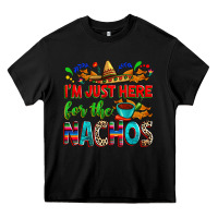 Black I'm just here for the nachos Heavy Core Tee - RanaPortraitStore