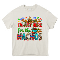 Cream I'm just here for the nachos Heavy Core Tee - RanaPortraitStore