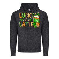 Vintage Black St. Patrick's Lucky a latte Vintage Hoodie - OliviaCreatesArt