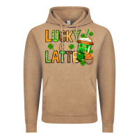 Vintage Coffee St. Patrick's Lucky a latte Vintage Hoodie - OliviaCreatesArt