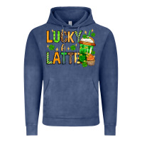 Vintage Denim St. Patrick's Lucky a latte Vintage Hoodie - OliviaCreatesArt
