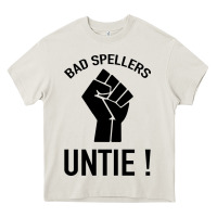 Cream Bad Spellers Heavy Core Tee - Bettercallsaul