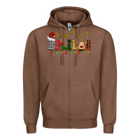 Chestnut christmas believe Zipper Hoodie - BarkalooDesign