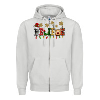 Dove Grey christmas believe Zipper Hoodie - BarkalooDesign