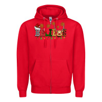 Red christmas believe Zipper Hoodie - BarkalooDesign