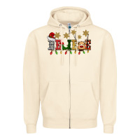 Sandshell christmas believe Zipper Hoodie - BarkalooDesign