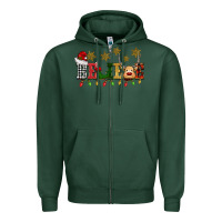 Sports Green christmas believe Zipper Hoodie - BarkalooDesign