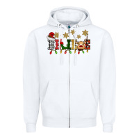 White christmas believe Zipper Hoodie - BarkalooDesign