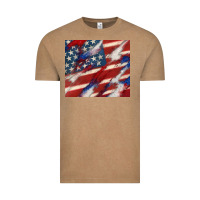 Vintage Coffee American flag glitter 4th of july Vintage Tee - CowGirlArtShop
