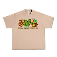 Burro Peace Love St. Patrick's Day Urban Heavy Tee - HowdyJamesFarm