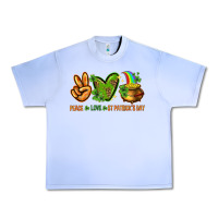 Grape Ice Peace Love St. Patrick's Day Urban Heavy Tee - HowdyJamesFarm