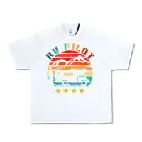White rv pilot camping funny vintage motorhome travel vacation t shirt Urban Heavy Tee - maiPhamDesign
