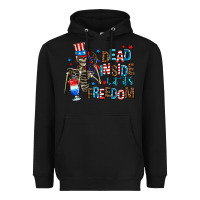 Black dead inside but its freedom Heavyweight Hoodie - AdoDesignShop