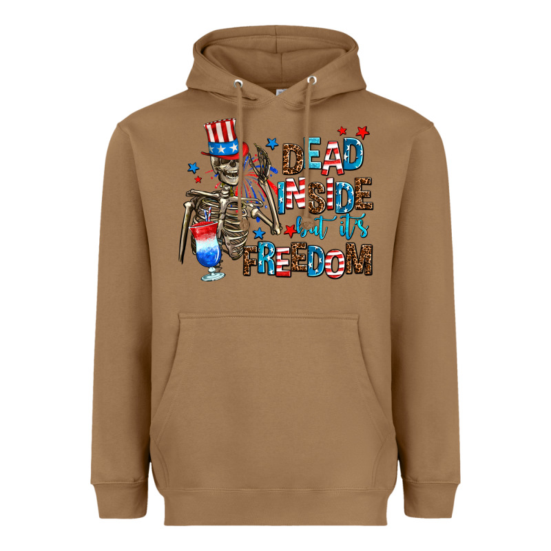 Dead Inside But Its Freedom Heavyweight Hoodie by AdoDesignShop | Teevron