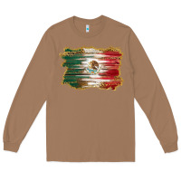 Toasted Coconut mexican flag with leopard Long Sleeve Tee - RanaPortraitStore