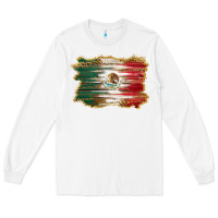 White mexican flag with leopard Long Sleeve Tee - RanaPortraitStore
