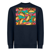 Navy mexican taco paper glitter leopard wooden Heavyweight Sweatshirt - Artiststas