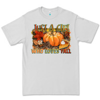 Dove Grey Just a girl who loves Fall Premium Tee - NancyCooperArtShop
