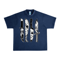 Navy scary horror movies halloween Urban Heavy Tee - maiPhamDesign