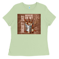 Matcha working on my bucket list Ladies Tee - TumblerDesignByShophia