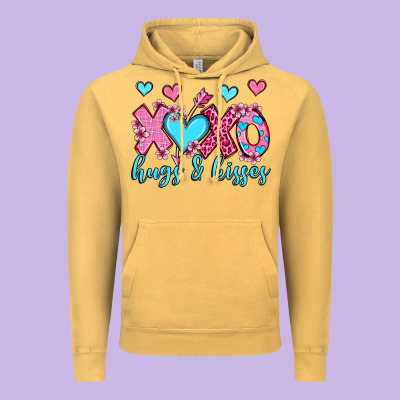 Xoxo Hugs And Kisses Olivia Vintage Hoodie Designed By Oliviacreatesart