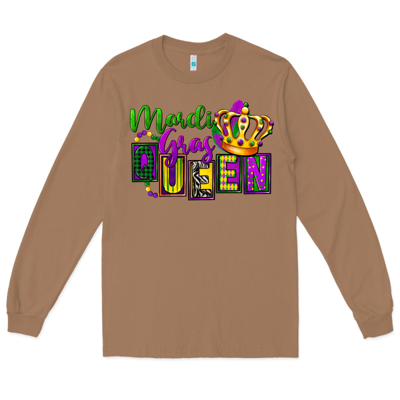 Mardi Gras Queen Long Sleeve Tee by FaDigitalArtStudio | Teevron