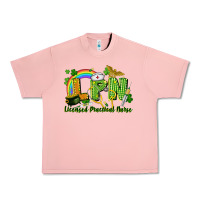 Salmon LPN Licensed Practical Nurse St. Patrick's Day Urban Heavy Tee - CowGirlArtShop