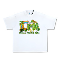 White LPN Licensed Practical Nurse St. Patrick's Day Urban Heavy Tee - CowGirlArtShop
