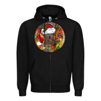 Black Christmas koala Zipper Hoodie - BarkalooDesign