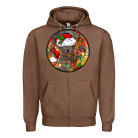 Chestnut Christmas koala Zipper Hoodie - BarkalooDesign