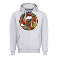 Heather Grey Christmas koala Zipper Hoodie - BarkalooDesign