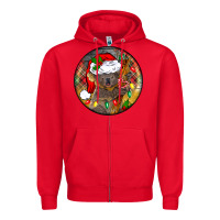 Red Christmas koala Zipper Hoodie - BarkalooDesign