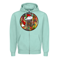 Seafoam Christmas koala Zipper Hoodie - BarkalooDesign