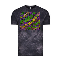 Cloud Black mardi gras leopard background Vintage Tee - RanaPortraitStore