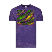 Cloud Purple mardi gras leopard background Vintage Tee - RanaPortraitStore