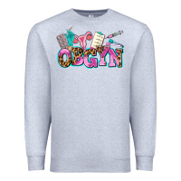 Heather Grey obgyn Premium Sweatshirt - AdoDesignShop