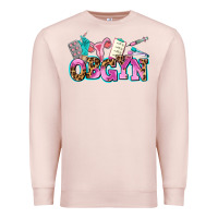 Pale Pink obgyn Premium Sweatshirt - AdoDesignShop