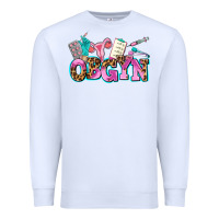 White obgyn Premium Sweatshirt - AdoDesignShop
