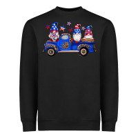 American Flag Gnomes Truck Heavyweight Sweatshirt | Teevron